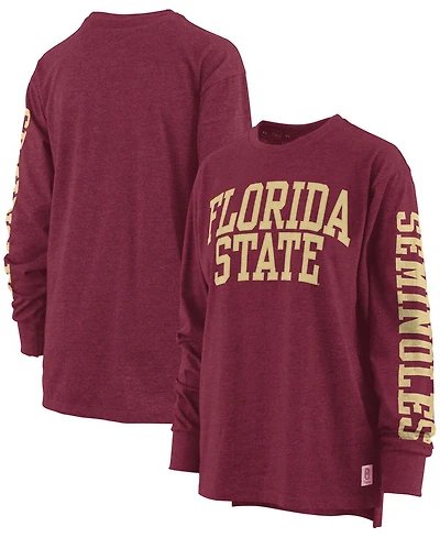 Pressbox Women's Florida State Seminoles Two-Hit Canyon Long Sleeve T-Shirt