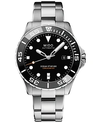 Mido Men's Swiss Automatic Ocean Star 600 Chronometer Stainless Steel Bracelet Watch 44mm
