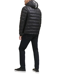 Tommy Hilfiger Men's Sherpa Lined Hooded Quilted Puffer Jacket
