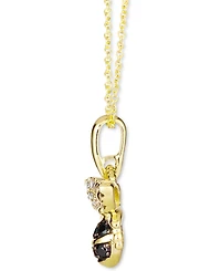 Le Vian Nude Diamond (1/5 ct. t.w.) & Blackberry Diamond (1/10 ct. t.w.) 18" Pendant Necklace in 14k Gold