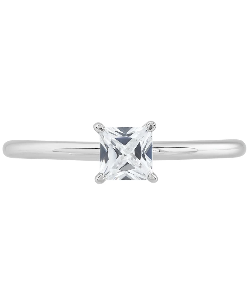 Grown With Love Igi Certified Lab Diamond Princess-Cut Solitaire Engagement Ring (1/2 ct. t.w.) 14k White Gold