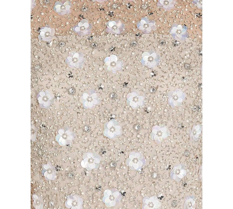 Adrianna Papell Embellished Floral Sheath Dress