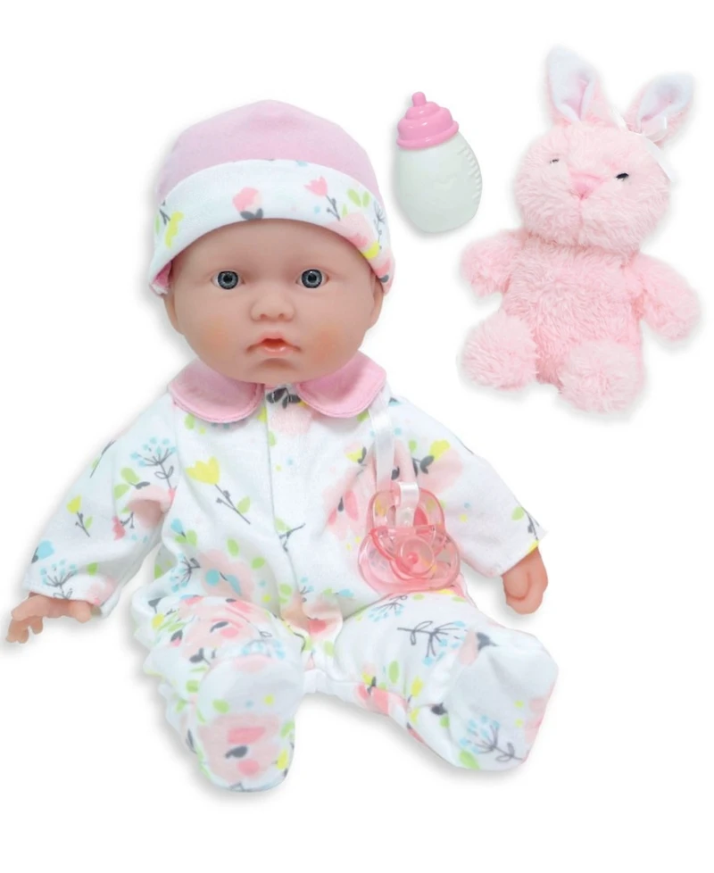 Jc Toys La Baby 11" Baby Doll Travel Case Gift Set, 7 Pieces