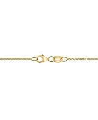Effy Turquoise & Diamond (1/5 ct. tw.) Cross 18" Pendant Necklace in 14k Gold