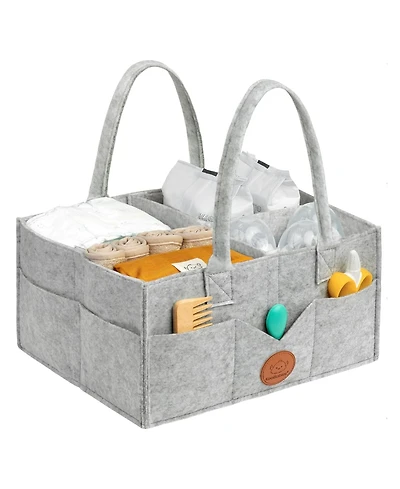 KeaBabies Original Baby Diaper Caddy Organizer, Large Storage Organizer for Nursery, Changing Table