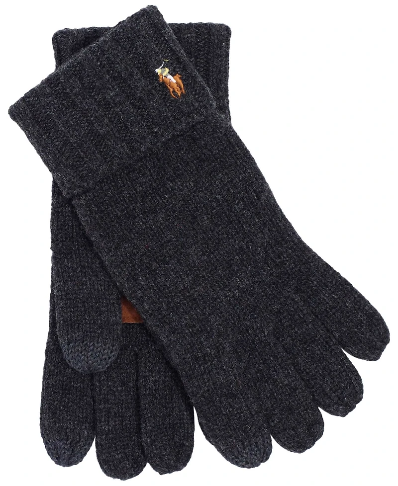 Men's Leather Patch Signature Gloves