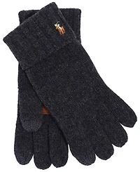 Men's Leather Patch Signature Gloves