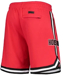 Men's Red Houston Rockets Chenille Shorts