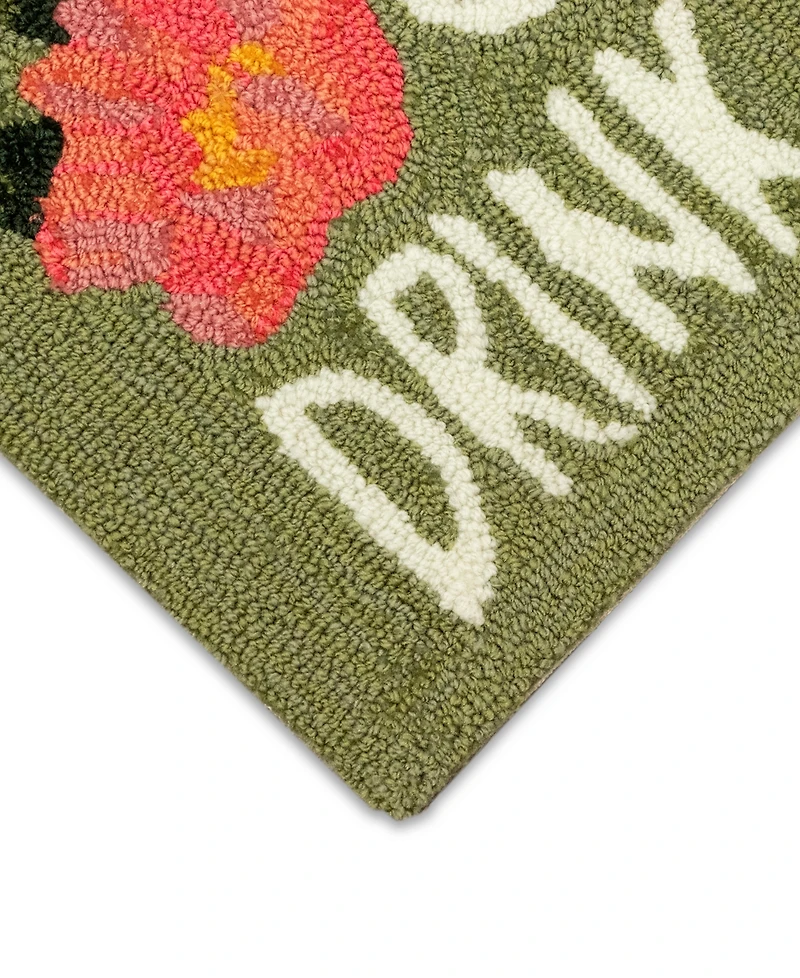 Liora Manne' Frontporch Happy Drinks 2' x 3' Outdoor Area Rug