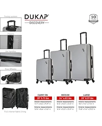 InUSA Discovery Lightweight Hardside Spinner Luggage Set, 3 piece
