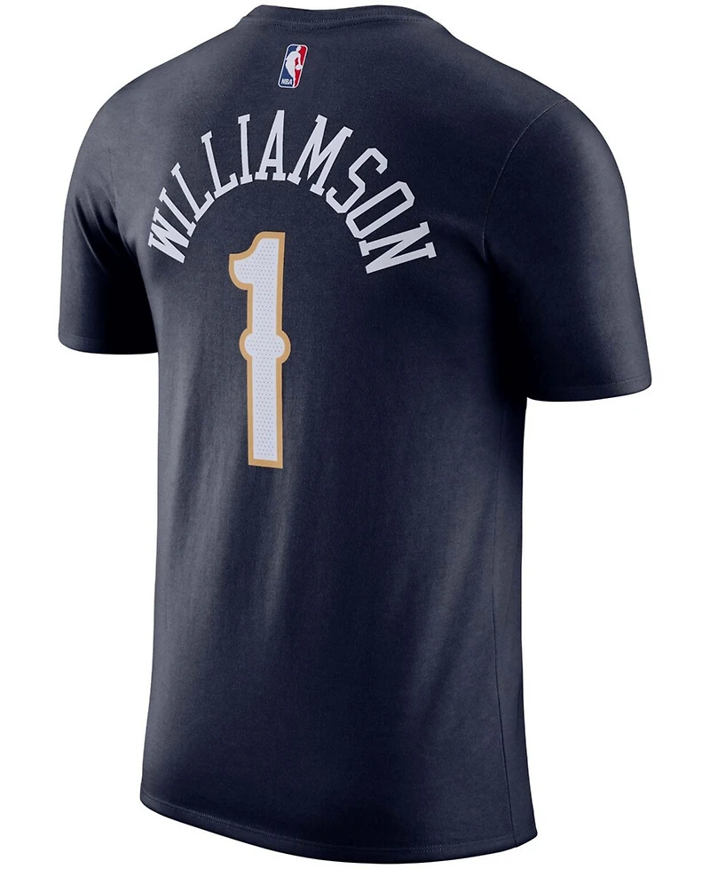 Men's Zion Williamson Navy New Orleans Pelicans Name & Number T-shirt