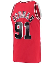 Men's Dennis Rodman Red Chicago Bulls Hardwood Classics 1997-98 Swingman Jersey