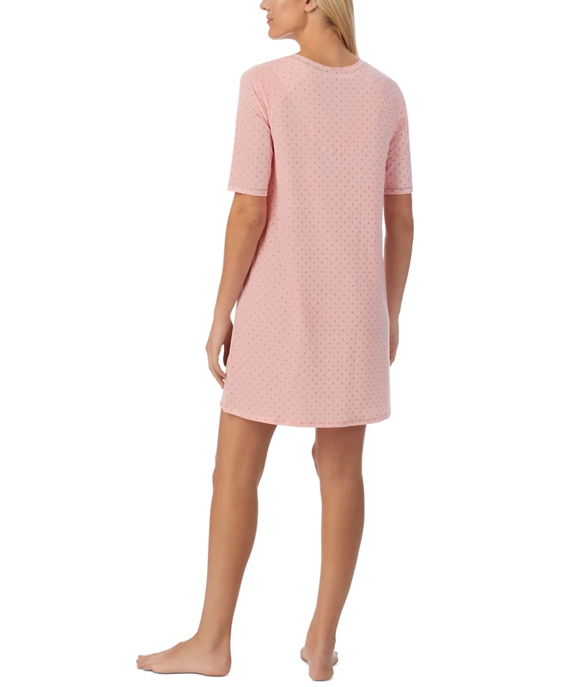 Cuddl Duds Elbow-Length Moisture Wicking Sleep T-Shirt