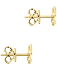Effy Diamond (1/8 ct.t.w.) Butterfly Stud Earrings in Sterling Silver or 14k Gold-Plated Sterling Silver