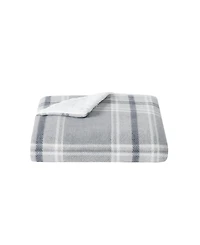 Cannon Cozy Teddy Plaid Blanket, Full/Queen