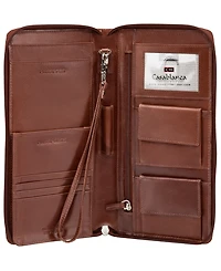 Men's Casablanca Collection Deluxe Zippered Passport and Travel Organizer