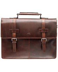 Men's Buffalo Collection Double Compartment 15.6" Laptop and Tablet Briefcase