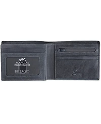 Men's Bellagio Collection Center Wing Bifold Wallet with Coin Pocket