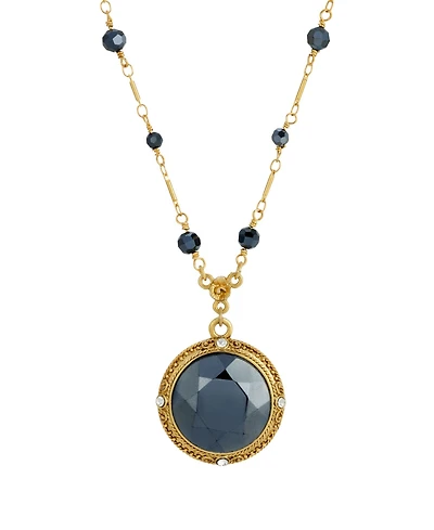 2028 Gold-Tone Pendant Drop Necklace