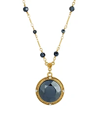2028 Gold-Tone Pendant Drop Necklace