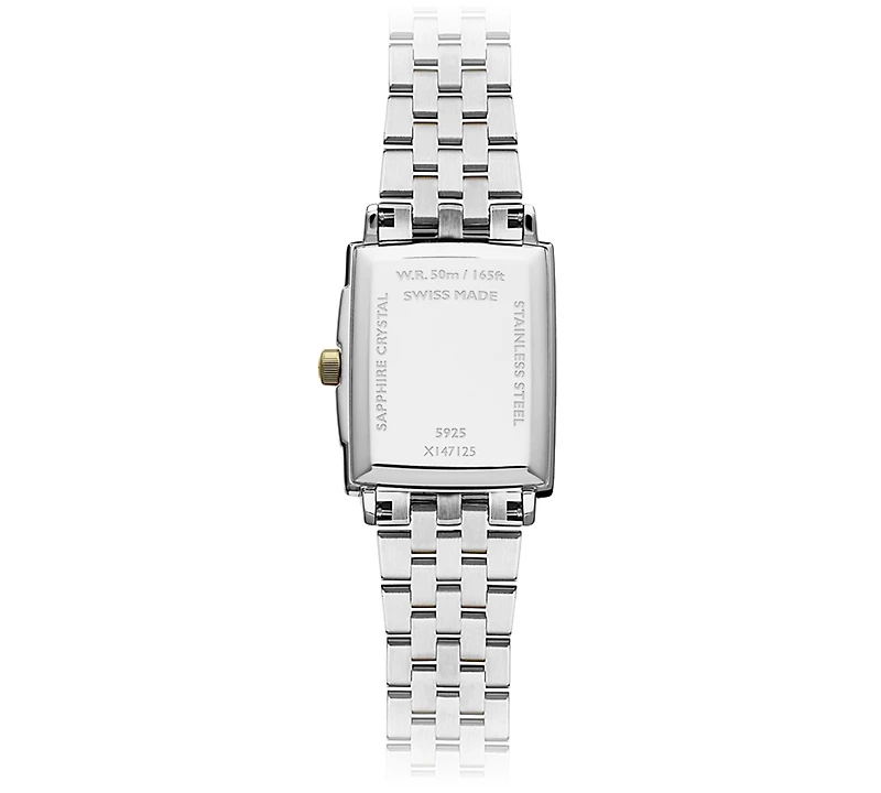 Raymond Weil Women's Swiss Toccata Diamond (1/5 ct. t.w.) Two-Tone Stainless Steel Bracelet Watch 22.6x28.1mm