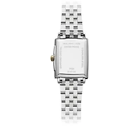Raymond Weil Women's Swiss Toccata Diamond (1/5 ct. t.w.) Two-Tone Stainless Steel Bracelet Watch 22.6x28.1mm