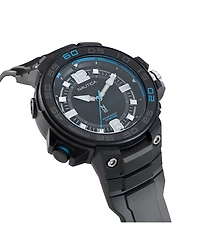 Nautica N83 Men's Black Polyurethane Strap Watch 48mm