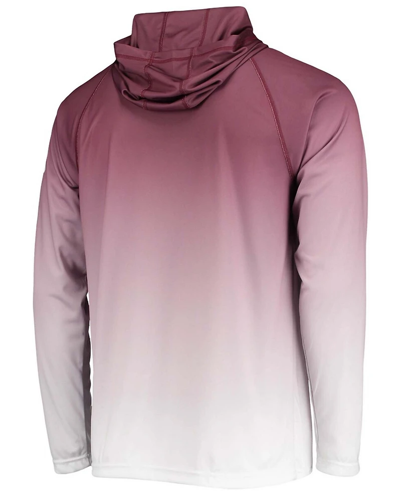Men's Maroon Texas A M Aggies Terminal Tackle Omni-Shade Upf 50 Long Sleeve Hooded T-shirt