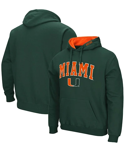 Men's Green Miami Hurricanes Arch Logo 3.0 Pullover Hoodie