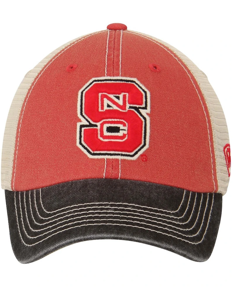 Men's Cream and Black Nc State Wolfpack Offroad Trucker Hat