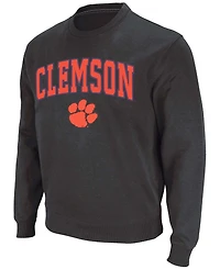 Colosseum Men's Clemson Tigers Arch & Logo Pullover Sweatshirt
