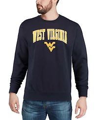 Colosseum Men's West Virginia Mountaineers Arch and Logo Crew Neck Sweatshirt
