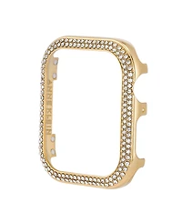 Anne Klein Women's Gold-Tone Alloy Metal Premium Crystal Protective Case for Apple Watch 44mm