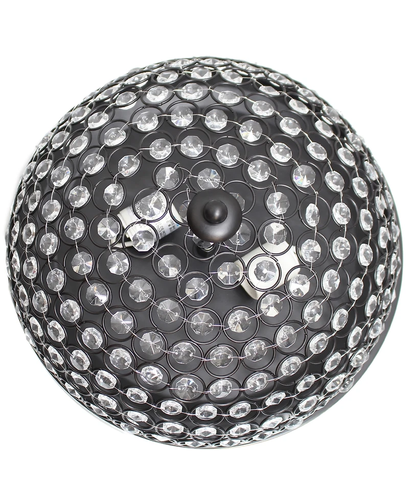 Lalia Home Crystal Glam 2 Light Ceiling Flush Mount