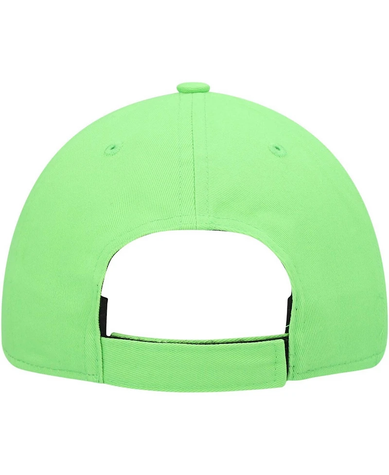Boys Neon Green Seattle Seahawks Basic Secondary Mvp Adjustable Hat
