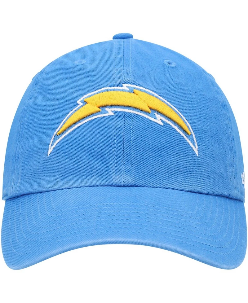 Boys Powder Blue Los Angeles Chargers Logo Clean Up Adjustable Hat
