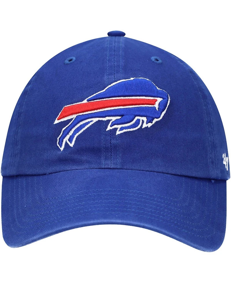 Boys Royal Buffalo Bills Logo Clean Up Adjustable Hat