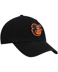 Boys Black Baltimore Orioles Team Logo Clean Up Adjustable Hat