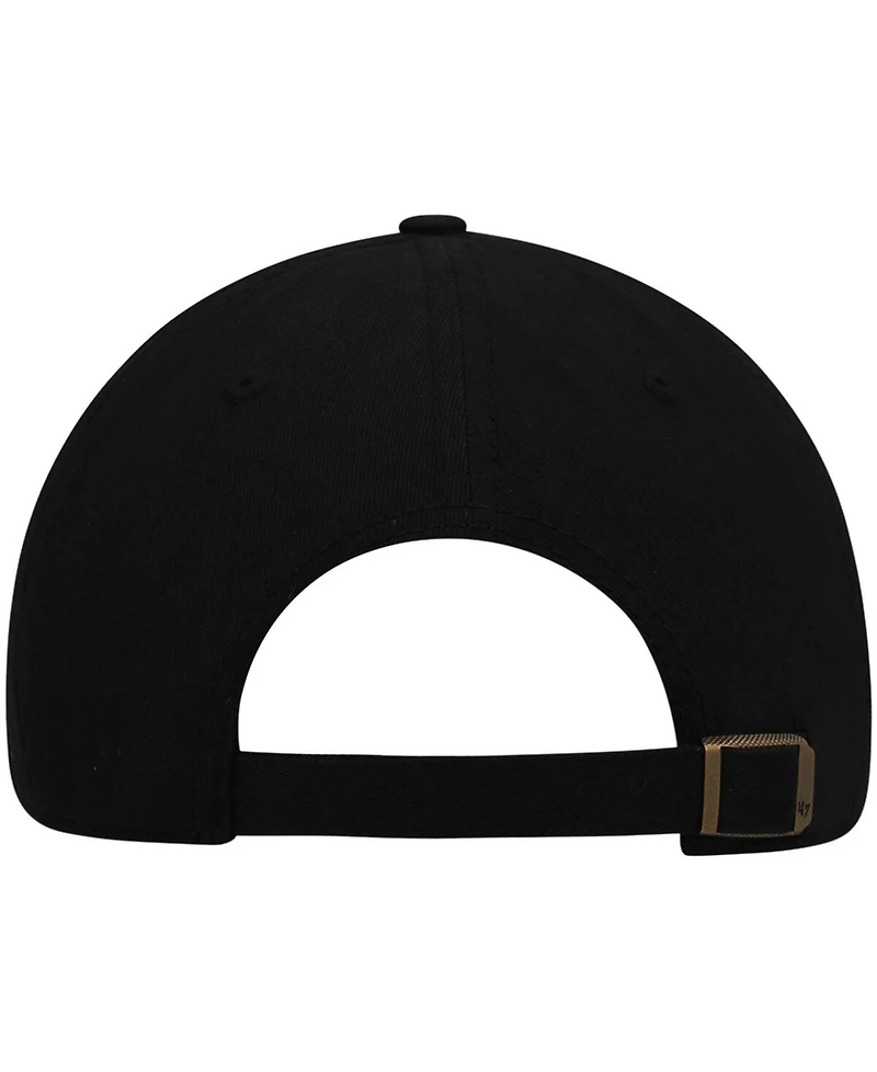 Women's Black Baltimore Ravens Miata Clean Up Primary Adjustable Hat