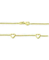 Giani Bernini Open Heart Link Bracelet in 18k Gold-Plated Sterling Silver, Created for Macy's