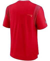 Men's Red Kansas City Chiefs Sideline Player Uv Performance T-shirt