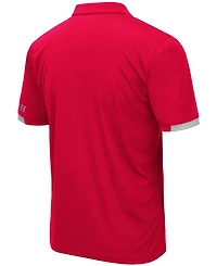 Men's Scarlet Ohio State Buckeyes Logo Santry Polo Shirt