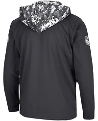 Men's Colosseum Charcoal Maryland Terrapins Oht Military-Inspired Appreciation Digital Camo Quarter-Zip Hoodie