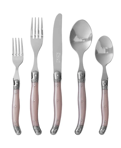 French Home Laguiole 20 Piece Stainless Steel Flatware Set, Service for 4
