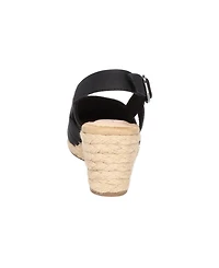 Easy Street Women's Stargaze Espadrille Slingback Wedges