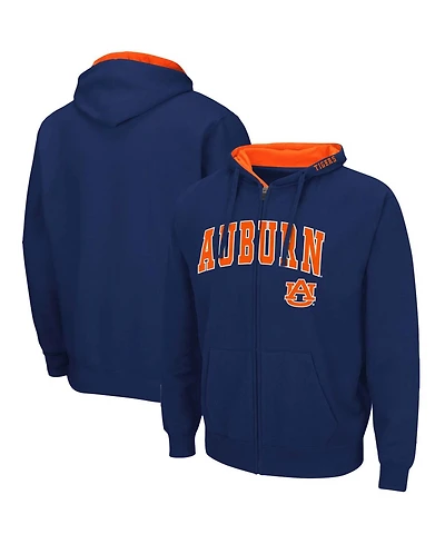 Colosseum Men's Auburn Tigers Arch and Logo 3.0 Full-Zip Hoodie