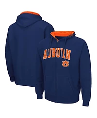 Colosseum Men's Auburn Tigers Arch and Logo 3.0 Full-Zip Hoodie