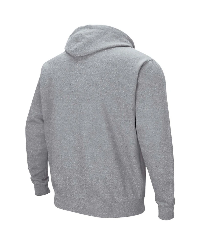 Men's Heathered Gray Cal Bears Arch Logo 3.0 Pullover Hoodie
