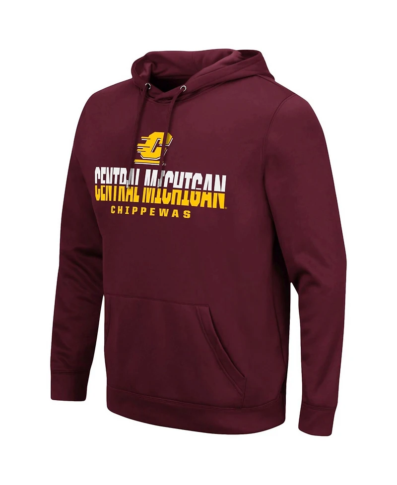Men's Maroon Cent. Michigan Chippewas Lantern Pullover Hoodie