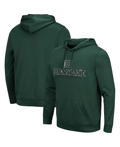 Men's Green Hawaii Warriors Lantern Pullover Hoodie